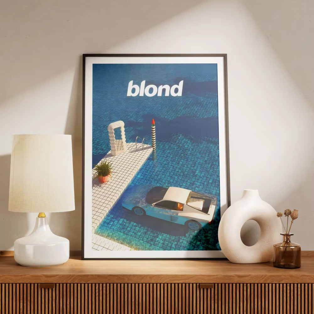 Blond Sunken Car Album Print