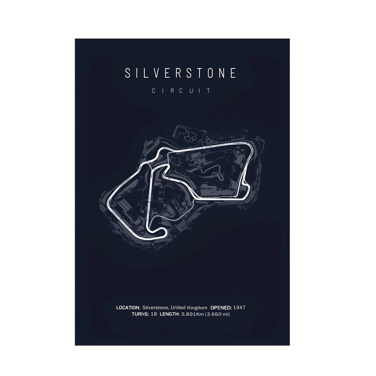 Silverstone Track Print