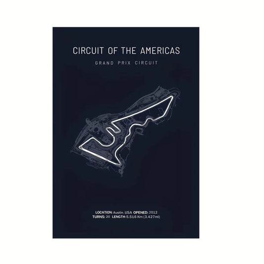Circuit of the Americas Track Print