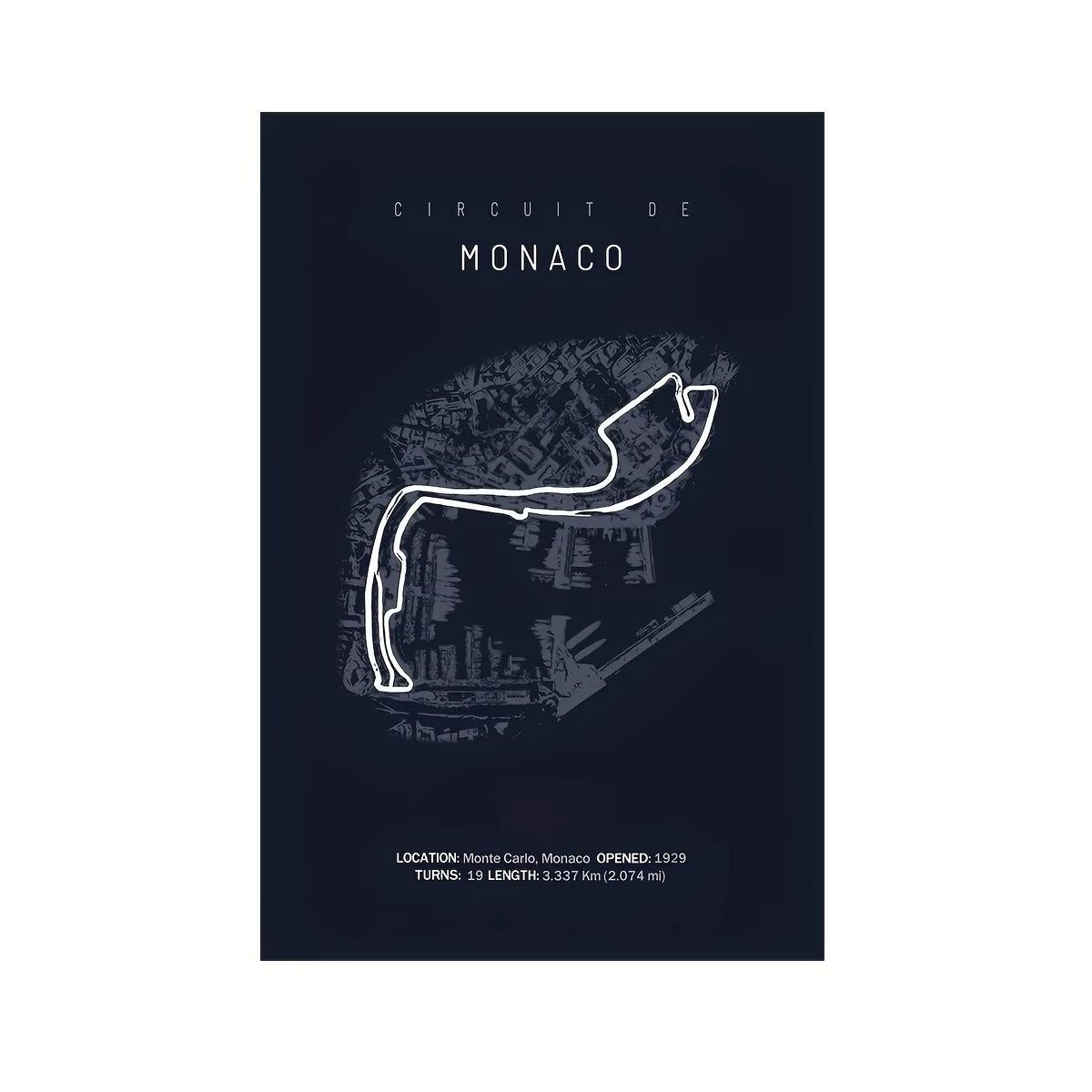 Monaco Track Print