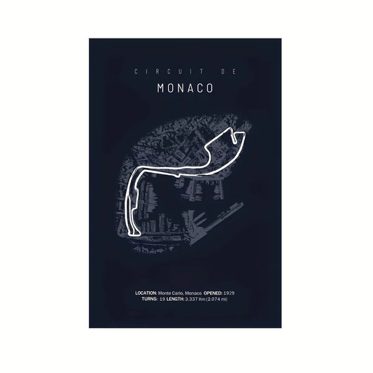 Monaco Track Print